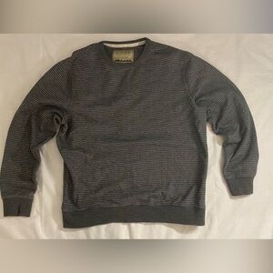 Jachs Men's Charcoal Striped Crewneck Sweater